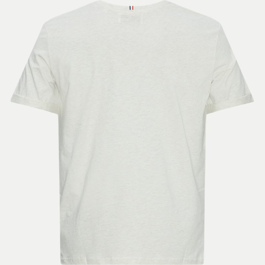 Les Deux T-shirts NØRREGAARD T-SHIRT LDM101155 2402 IVORY MELANGE/ORANGE